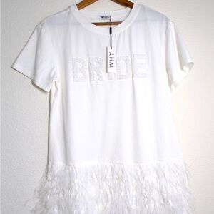 WHY White Bride Midi Dress , Bachelorete